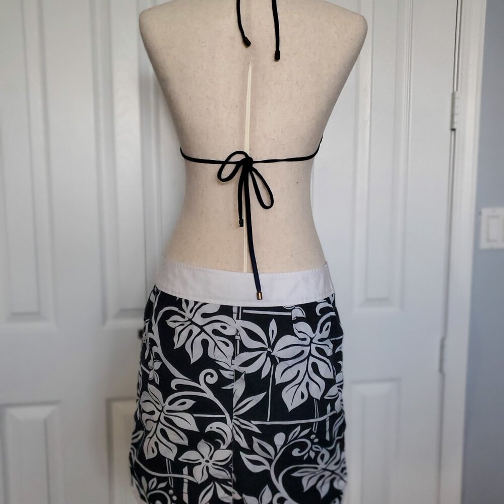 Tommy Bahama Floral Navy and White Skirt Sz 6 - Picture 5 of 9